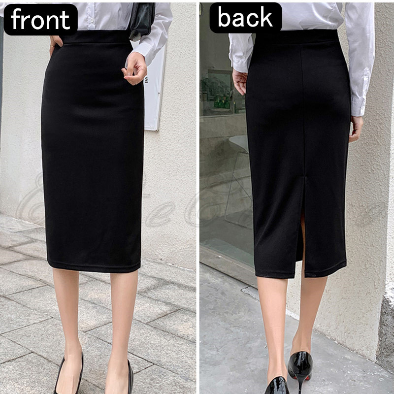 ユニフォーム タイトスカート レディース 丈が選べる 事務 制服 オフィス 動きやすい オフィス エレ着痩せ見え 送料無料 バックスリット ストレッチ 