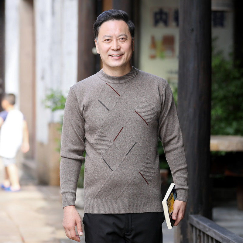 ニット セーター メンズ◆クルーネック秋服 冬服 紳士 メンズ プレゼント ギフト シニア 誕生日 ゴルフ シニアファッション クリスマス 敬老の日 