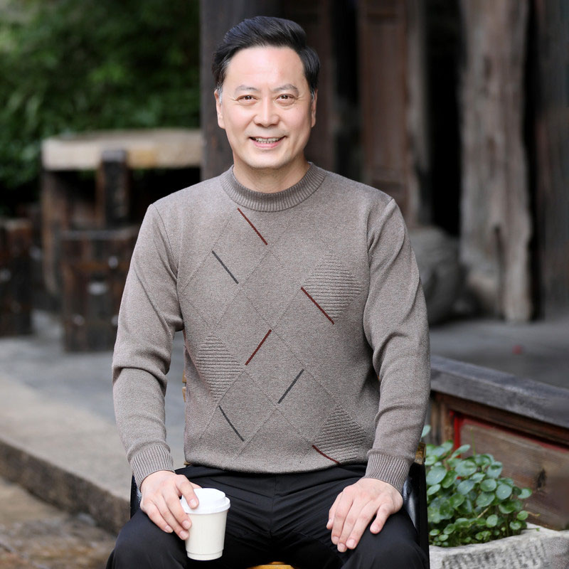 ニット セーター メンズ◆クルーネック秋服 冬服 紳士 メンズ プレゼント ギフト シニア 誕生日 ゴルフ シニアファッション クリスマス 敬老の日 