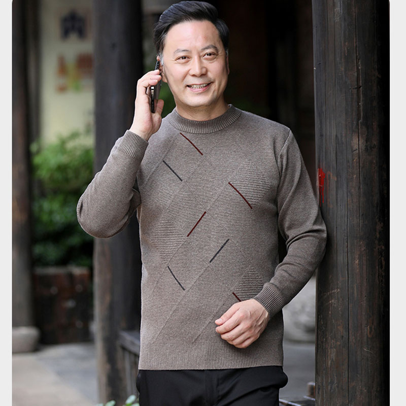 ニット セーター メンズ◆クルーネック秋服 冬服 紳士 メンズ プレゼント ギフト シニア 誕生日 ゴルフ シニアファッション クリスマス 敬老の日 
