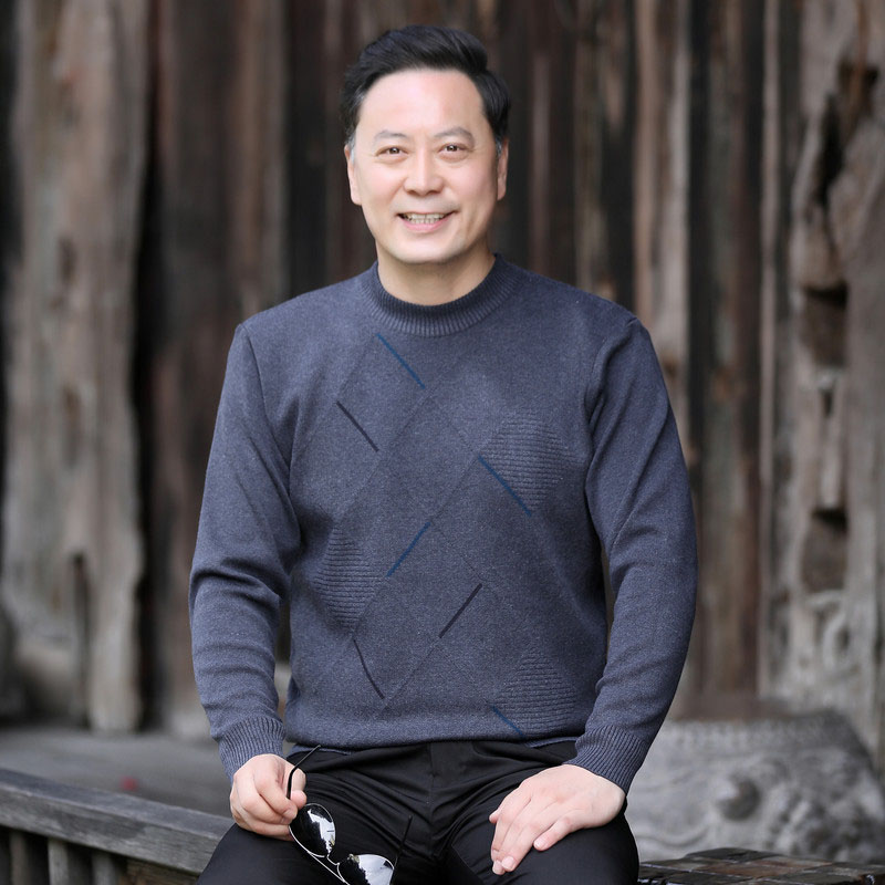 ニット セーター メンズ◆クルーネック秋服 冬服 紳士 メンズ プレゼント ギフト シニア 誕生日 ゴルフ シニアファッション クリスマス 敬老の日 