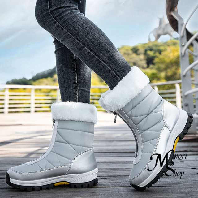 スノーブーツ レディース おしゃれ スノーウィンターブーツ トレッキングブーツ アウトドア 防水 冬 防寒 あったか 滑りにくい 