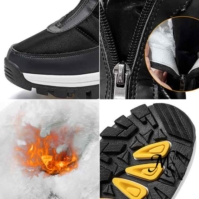 スノーブーツ レディース おしゃれ スノーウィンターブーツ トレッキングブーツ アウトドア 防水 冬 防寒 あったか 滑りにくい 