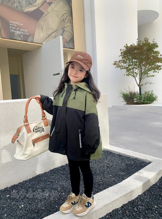 子供服 ウィンドブレーカー キッズ 女の子 ジップアップマウンテン長袖ジャケット ブルゾンジャンパー 女児 お出かけ ジュニア 