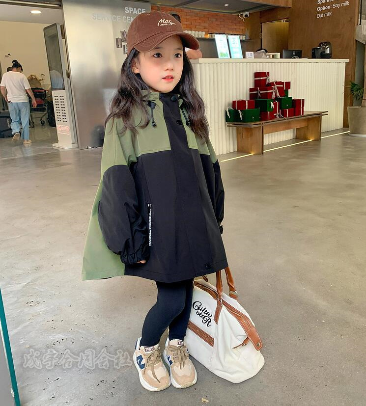 子供服 ウィンドブレーカー キッズ 女の子 ジップアップマウンテン長袖ジャケット ブルゾンジャンパー 女児 お出かけ ジュニア 