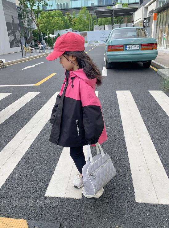 子供服 ウィンドブレーカー キッズ 女の子 ジップアップマウンテン長袖ジャケット ブルゾンジャンパー 女児 お出かけ ジュニア 