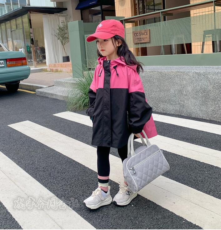 子供服 ウィンドブレーカー キッズ 女の子 ジップアップマウンテン長袖ジャケット ブルゾンジャンパー 女児 お出かけ ジュニア 
