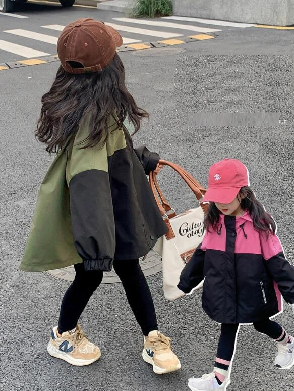 子供服 ウィンドブレーカー キッズ 女の子 ジップアップマウンテン長袖ジャケット ブルゾンジャンパー 女児 お出かけ ジュニア 