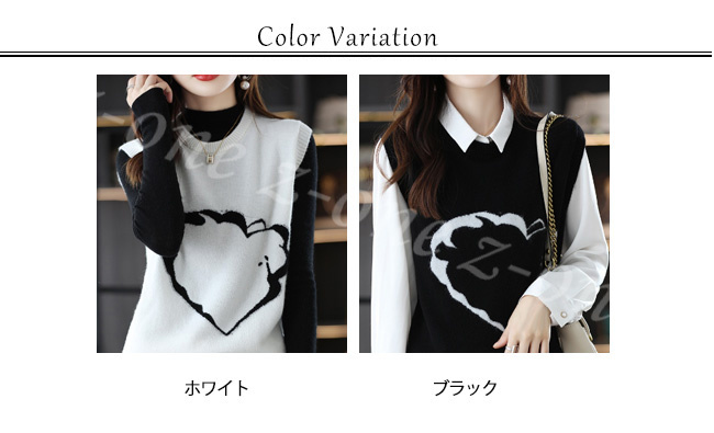 ベスト ニット プルオーバー レディース 新作 ラウンドネック ゆったり 春 学生 レイヤード 柔らかい 通勤 保温 秋冬 通学 体型カバー 可愛い 