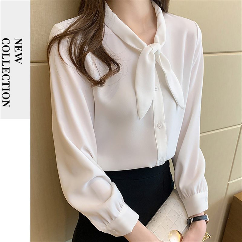 ブラウス レディース 長袖 春秋 長袖シャツ トップス OL ビジネス 通勤 体型カバー シフォン シンプル おしゃれ フォーマル デート 入学式 