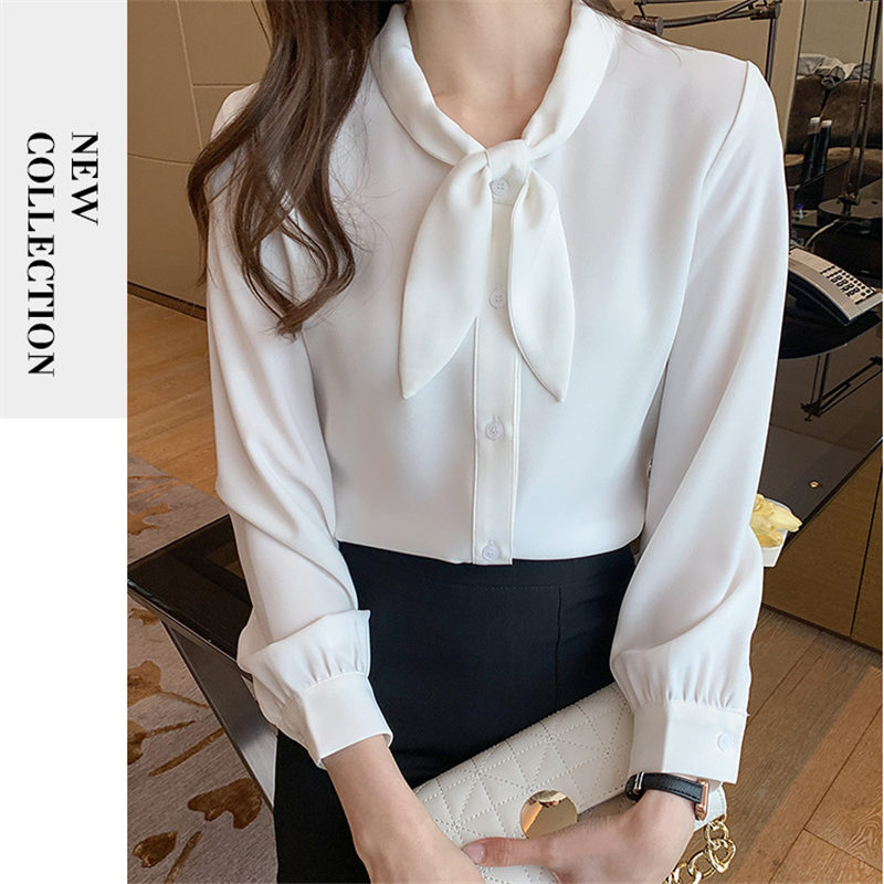 ブラウス レディース 長袖 春秋 長袖シャツ トップス OL ビジネス 通勤 体型カバー シフォン シンプル おしゃれ フォーマル デート 入学式 