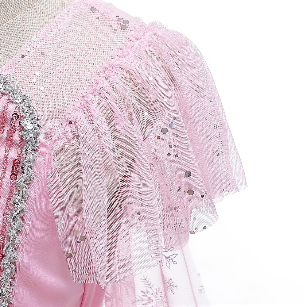 プリンセスドレス 子供ドレス キッズ ロングドレス 女の子 ワンピース ピアノ フォーマルワンピース ジュニア ノースリーブ デコルテシースルーロング レース 