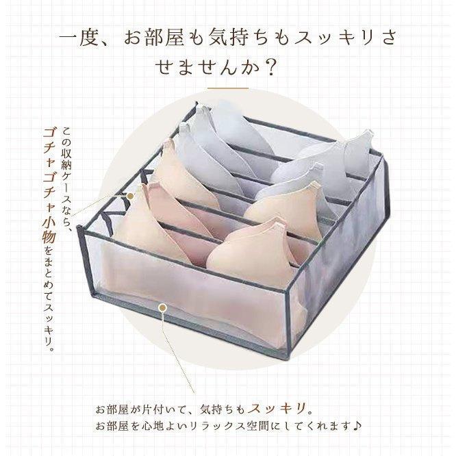 下着収納ボックス 1点2点5点 衣装ケース 大容量 押入れ 洋服 仕切り おもちゃ箱 メッシュ 引出し収納 ブラジャー パンツ 衣替え 衣類 押入れ収納 