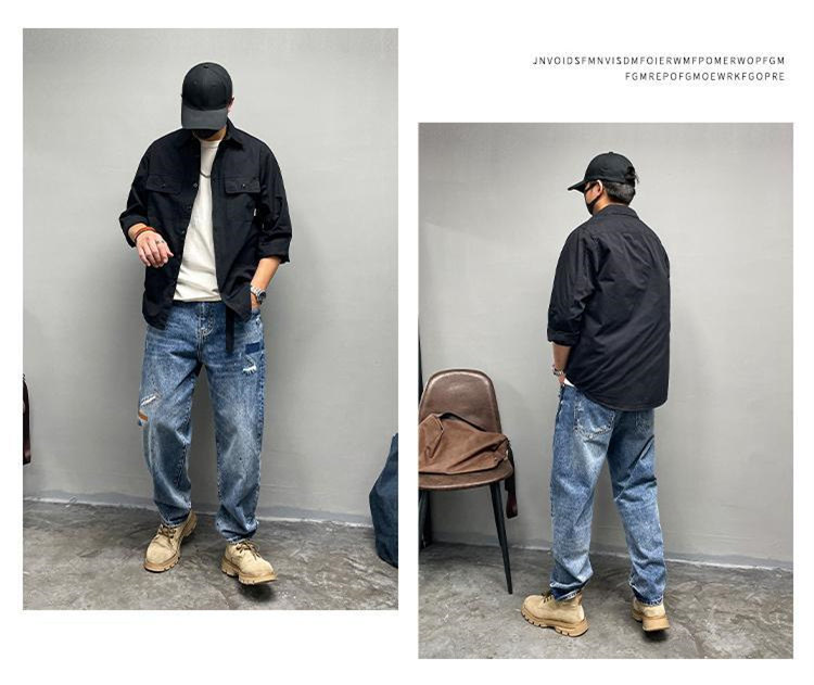 ミリタリーシャツ カジュアルシャツ 長袖シャツ メンズ トップス カーゴシャツ 前開襟シャツ ボタンダウンシャツゆったり 春秋 紳士用 ボタンダウンシャツ 