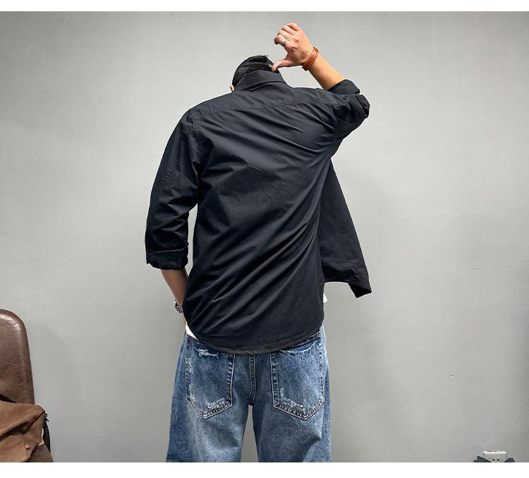 ミリタリーシャツ カジュアルシャツ 長袖シャツ メンズ トップス カーゴシャツ 前開襟シャツ ボタンダウンシャツゆったり 春秋 紳士用 ボタンダウンシャツ 