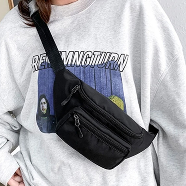 あり ボディバッグ ウエストポーチ ブラック 黒 2WAY BAG 軽量 無地 ショルダーバッグ ミニバッグ かばん 斜め掛け 鞄 シンプル コンパクト 