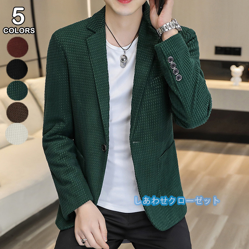 テーラードジャケット メンズ おしゃれ ブレザージャケット カジュアルスーツ 無地 通勤 アウター 紳士用 フォマールスーツ ビジネススーツ 春秋冬 