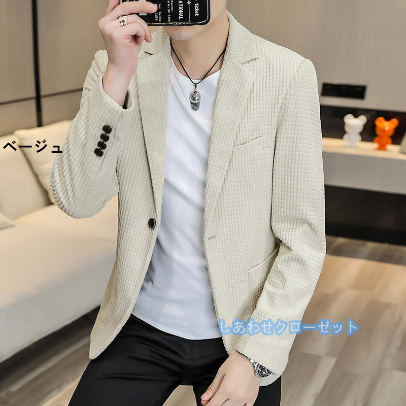 テーラードジャケット メンズ おしゃれ ブレザージャケット カジュアルスーツ 無地 通勤 アウター 紳士用 フォマールスーツ ビジネススーツ 春秋冬 