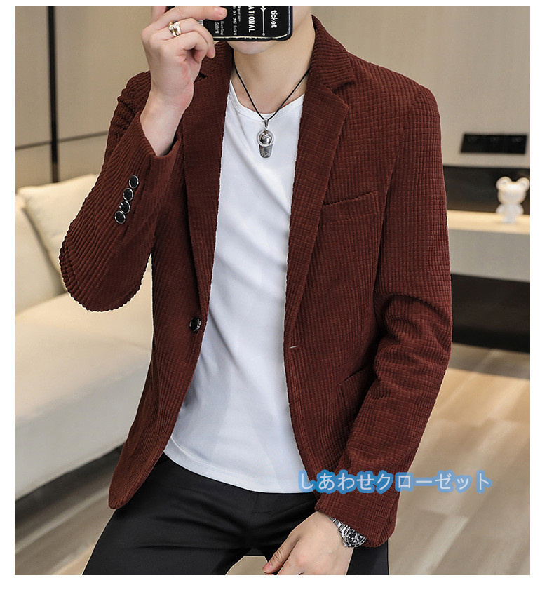 テーラードジャケット メンズ おしゃれ ブレザージャケット カジュアルスーツ 無地 通勤 アウター 紳士用 フォマールスーツ ビジネススーツ 春秋冬 