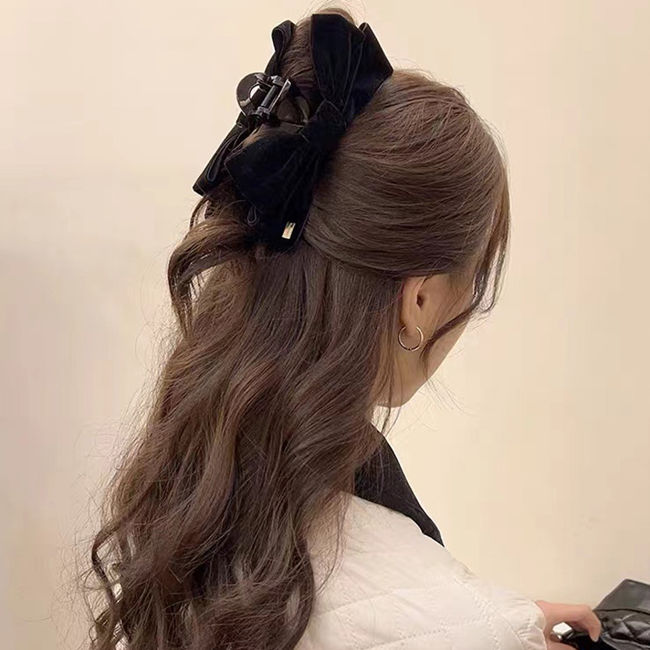 ヘッドドレス 着物 髪飾り リボン クリップ 大きめ 振袖成人式 お呼ばれ ワニクリップ 結婚式 卒業式 ヘアアクセサレディース 花嫁 髪留め フォーマル 