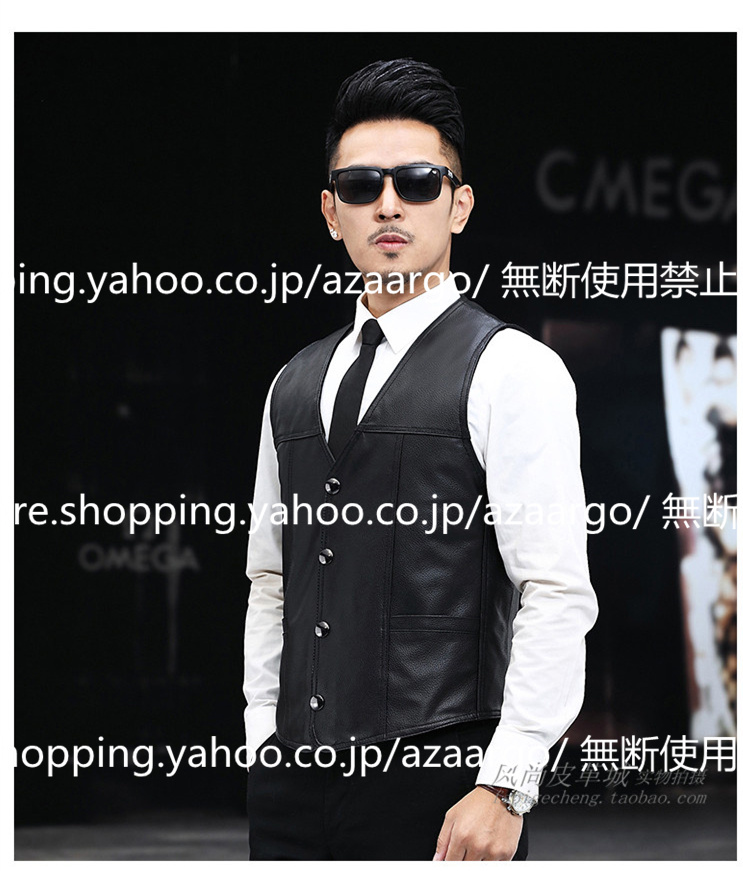 レザーベスト メンズ ラムレザー ベスト 。 羊革 バイク用ベスト 大きいサイズ ジレベスト 通勤 フォーマル 高級レザー チョッキ カジュアル 