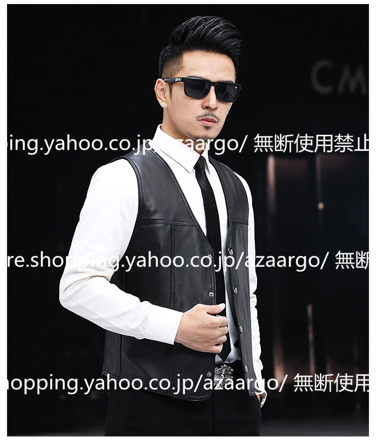 レザーベスト メンズ ラムレザー ベスト 。 羊革 バイク用ベスト 大きいサイズ ジレベスト 通勤 フォーマル 高級レザー チョッキ カジュアル 