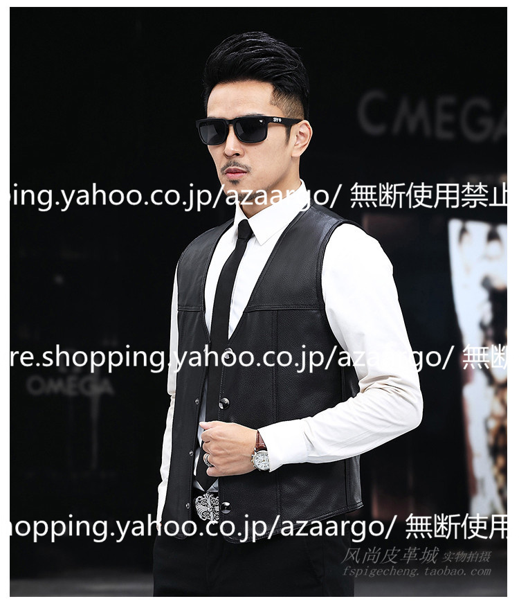レザーベスト メンズ ラムレザー ベスト 。 羊革 バイク用ベスト 大きいサイズ ジレベスト 通勤 フォーマル 高級レザー チョッキ カジュアル 