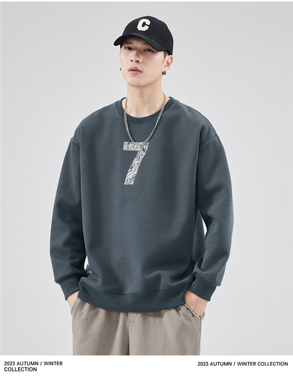 トレーナー メンズ プルオーバー ブラック 長袖 スポーツウェア 長袖 丸襟 プリント Uネック 韓国ファッション 春秋 デザイン 送料無料 英語文字 