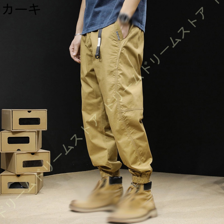 カーゴパンツ メンズ ロングパンツ おしゃれ ワークパンツ カジュアル ジョガー 綿 作業ボゆったり テーパード アウトドア ポケット ストレッチ ズボン 