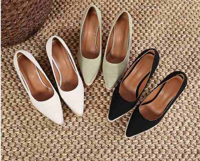 厚底 パンプス ハイヒール ウェッジソール パンプス 10CMヒール コンフォート レディース 脚長 リラックス スエード調 22-26CM 