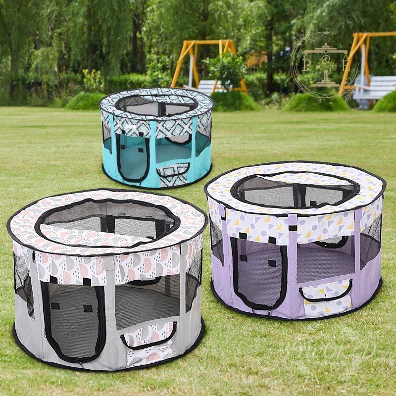 ペットサークル 折りたたみ式 テント 犬 猫 ウサギ用 ペットケージ 丈夫 頑丈 メッシュ 組み立て簡単 全8色 屋外 屋内 持ち運び便利 小動物 車内 小型犬 