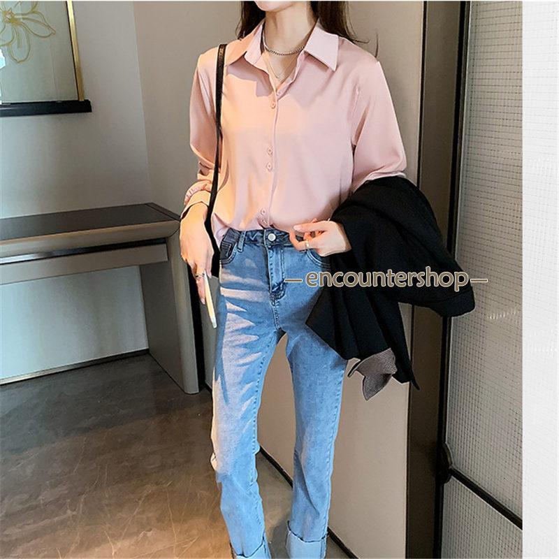 ブラウス レディース 長袖 春秋 長袖シャツ トップス 体型カバー OL ビジネス おしゃれ 通勤 入学式 フォーマル シンプル きれいめ デート 