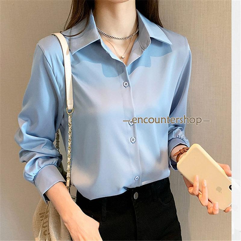 ブラウス レディース 長袖 春秋 長袖シャツ トップス 体型カバー OL ビジネス おしゃれ 通勤 入学式 フォーマル シンプル きれいめ デート 