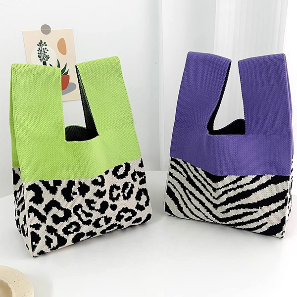 ニット バッグ ニットバッグ マルシェバッグ トートバッグ 縦型 ミニバッグ マルシェ レディース お洒落 送料無料 韓国 かぎ針 クロシェ編み ハンドバッグ 