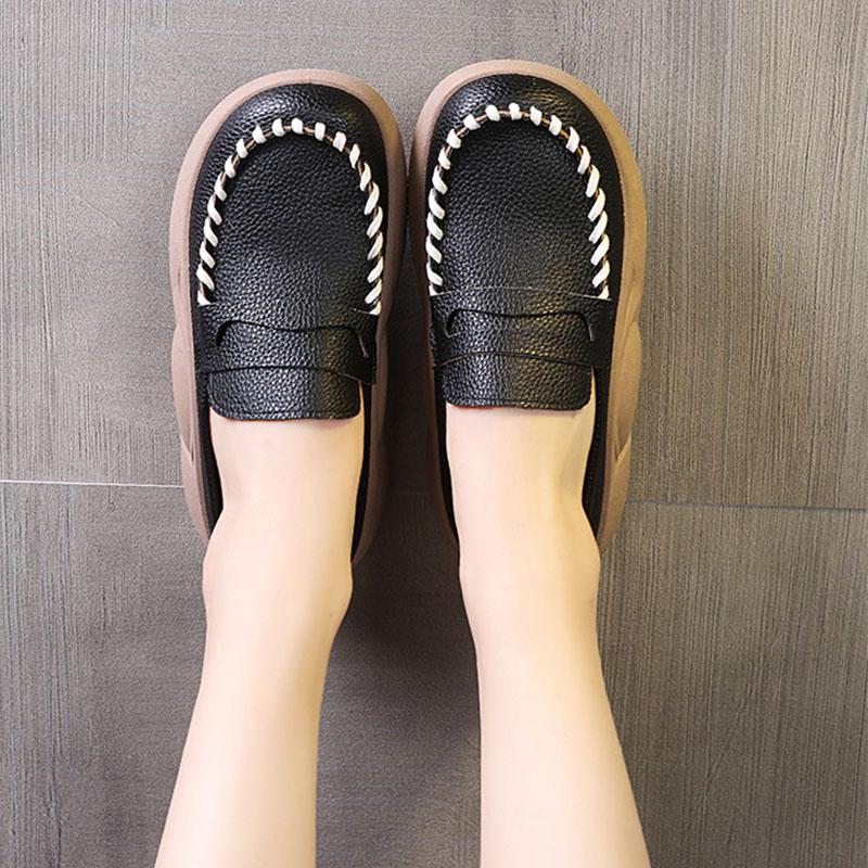 ローファー レディース スリッポン 厚底 柔らかいソール 痛くない 走れる 衝撃吸収 滑り止め モカシン 歩きやすい 美脚 日常着用 通勤 