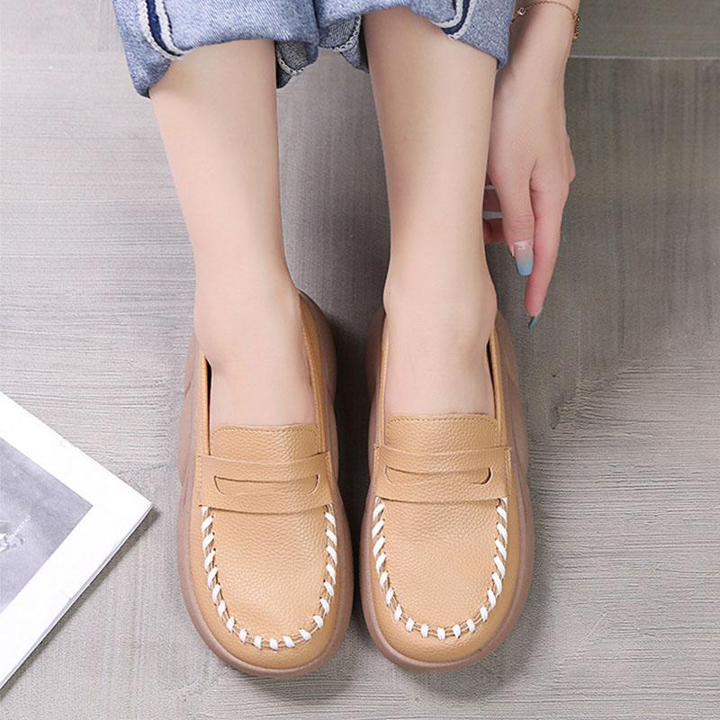 ローファー レディース スリッポン 厚底 柔らかいソール 痛くない 走れる 衝撃吸収 滑り止め モカシン 歩きやすい 美脚 日常着用 通勤 