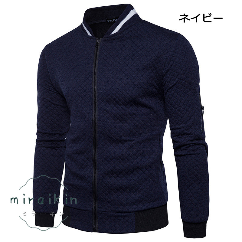 ゴルフウエア ゴルフジャケット メンズ ジップアップ長袖 春秋服 ジャケット アウトドア スポーツ 20代 30代 トップス 40代 スウェット アウター 