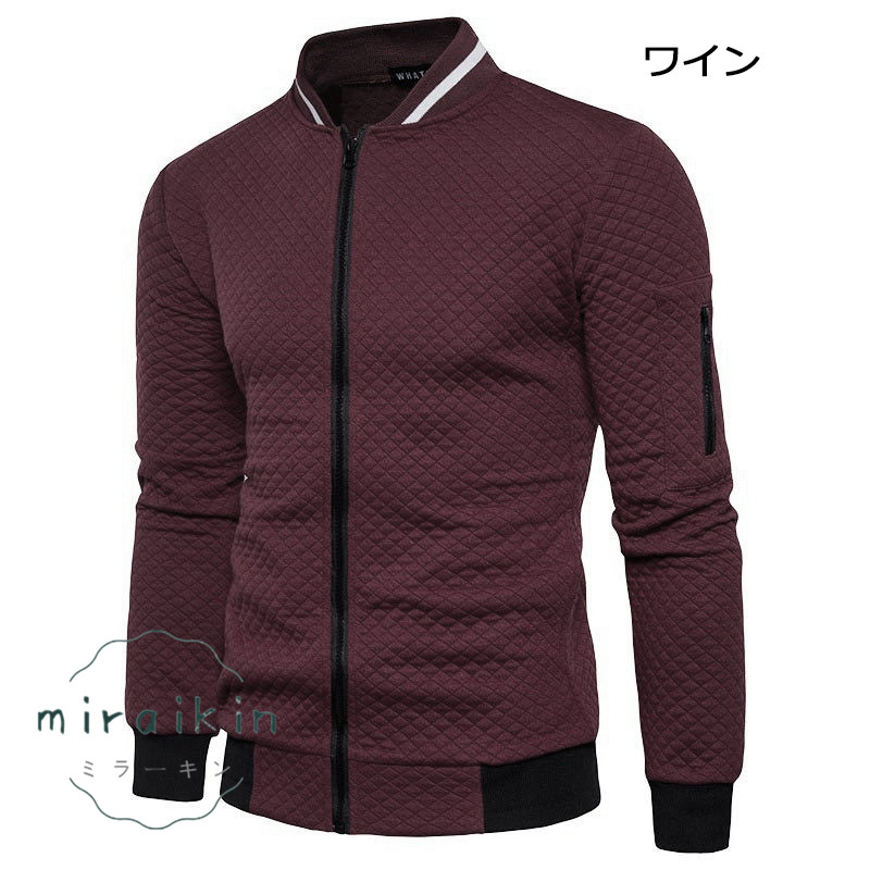 ゴルフウエア ゴルフジャケット メンズ ジップアップ長袖 春秋服 ジャケット アウトドア スポーツ 20代 30代 トップス 40代 スウェット アウター 