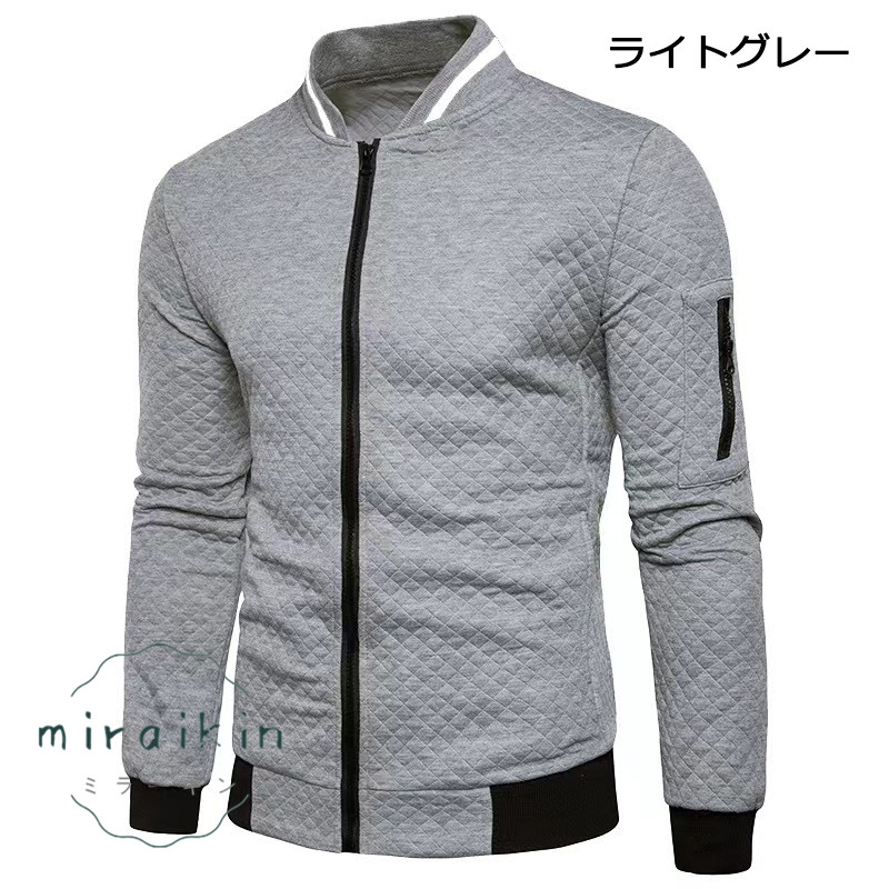 ゴルフウエア ゴルフジャケット メンズ ジップアップ長袖 春秋服 ジャケット アウトドア スポーツ 20代 30代 トップス 40代 スウェット アウター 