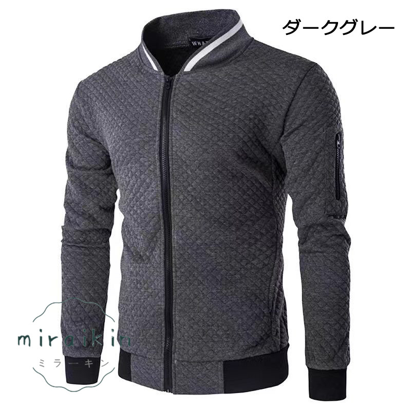 ゴルフウエア ゴルフジャケット メンズ ジップアップ長袖 春秋服 ジャケット アウトドア スポーツ 20代 30代 トップス 40代 スウェット アウター 