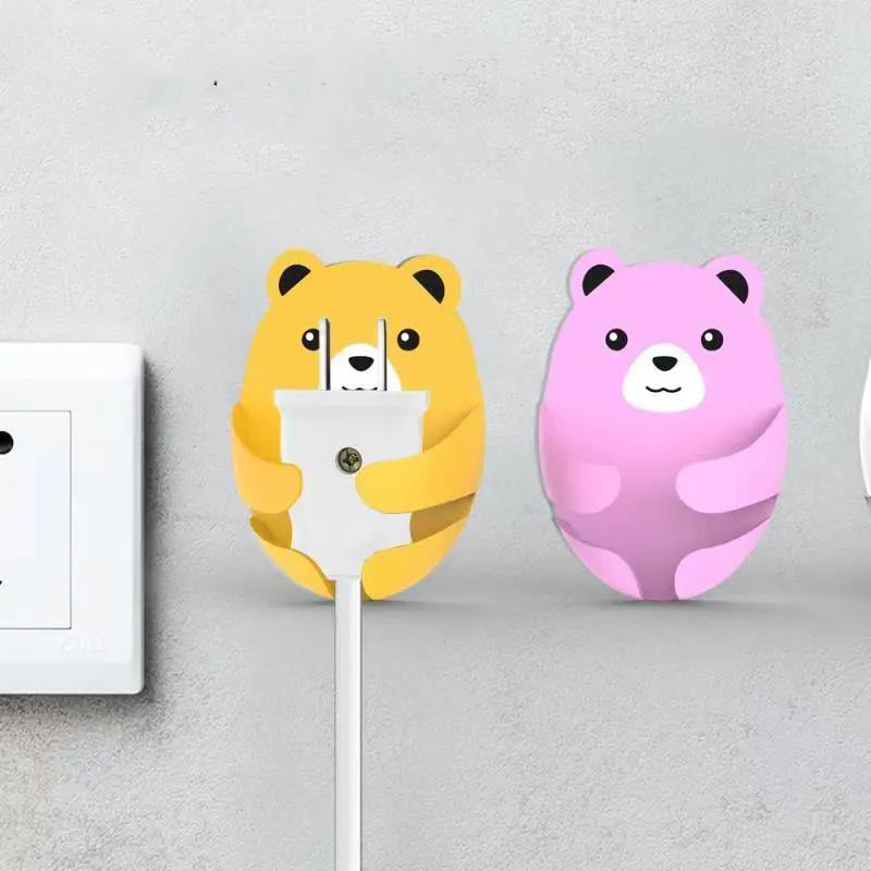 プラグ プラグフック ケーブル フック ホルダー 電源コード 収納 壁用 キッチン 収納ラック 粘着フック 2個セット 強力 