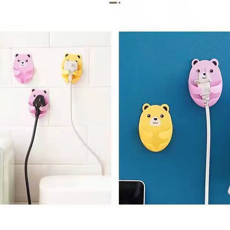 プラグ プラグフック ケーブル フック ホルダー 電源コード 収納 壁用 キッチン 収納ラック 粘着フック 2個セット 強力 