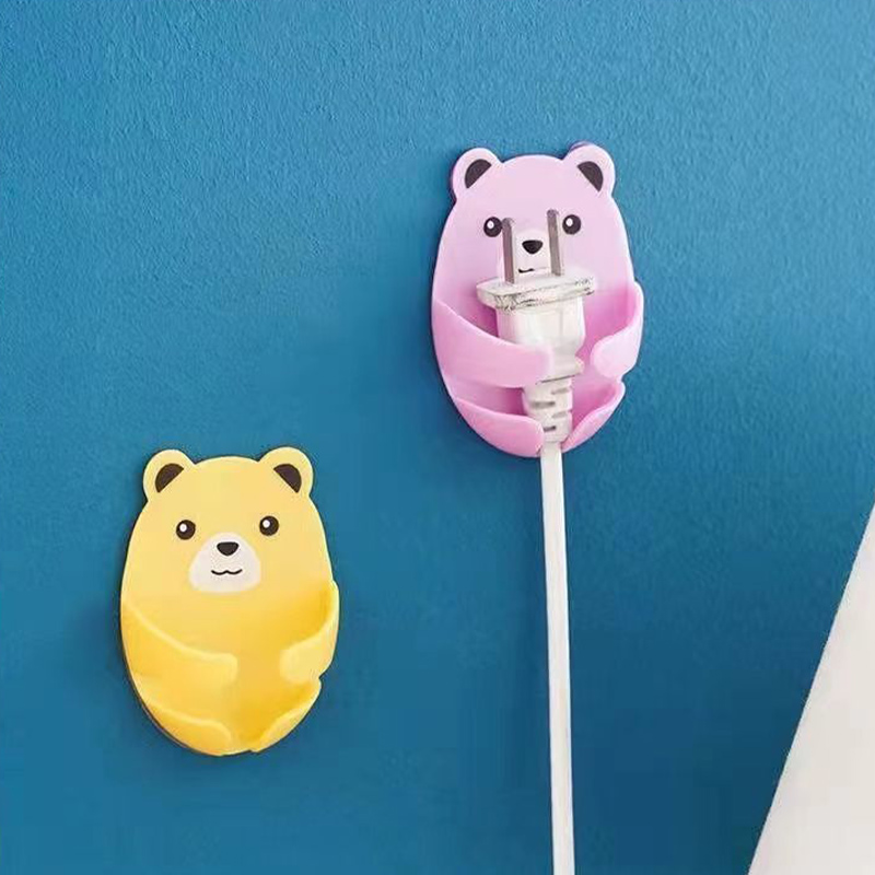 プラグ プラグフック ケーブル フック ホルダー 電源コード 収納 壁用 キッチン 収納ラック 粘着フック 2個セット 強力 