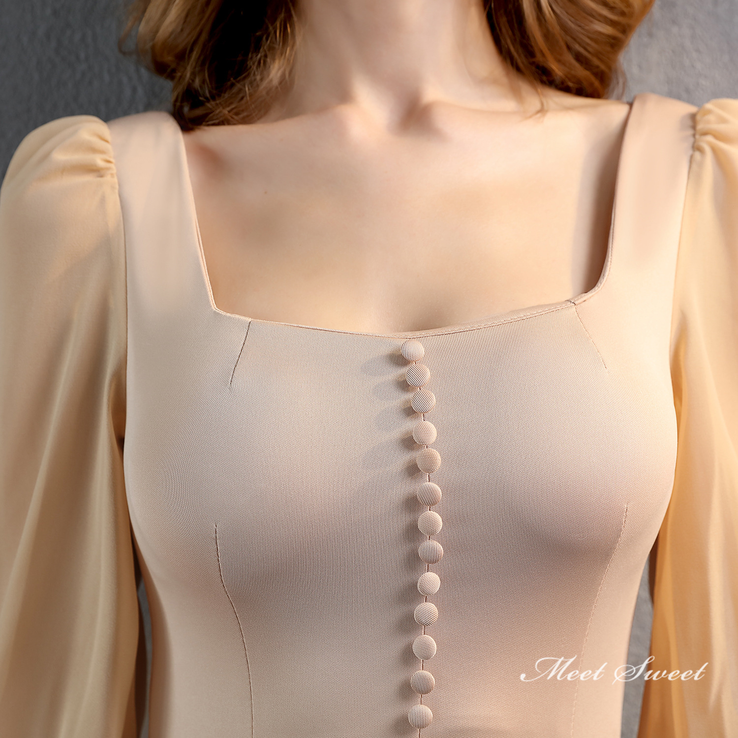 カラードレス 長袖 ミニドレス パーティードレス 結婚式 二次会 フォーマルドレス 演奏会 ファスナー ミディアムドレス お呼ばれ ワンピース サテン 発表会 