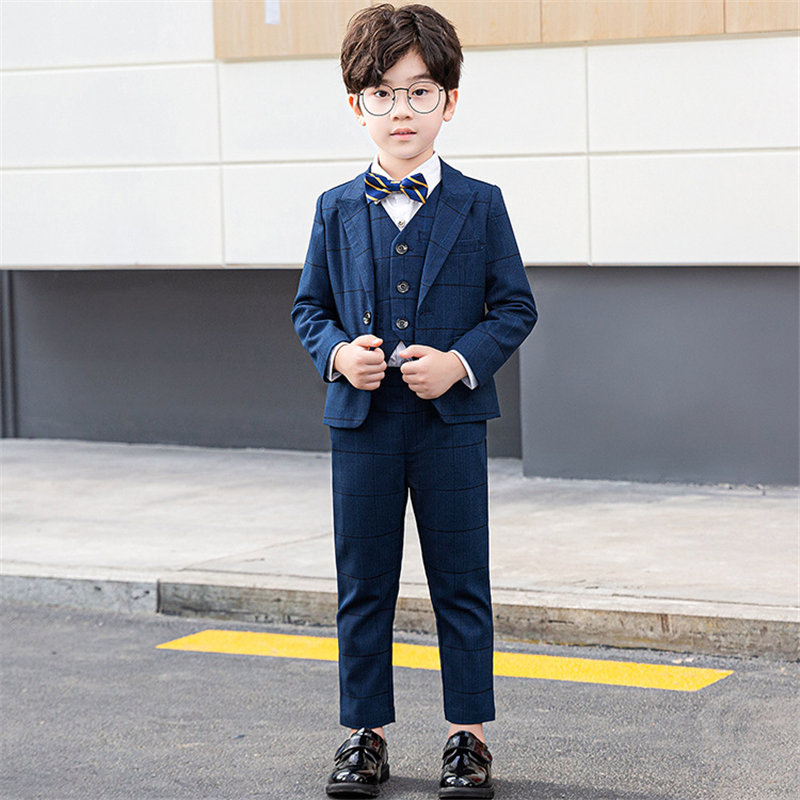 子供スーツ 5点セット スーツ 子供服 子供 フォーマル 紳士風 男の子スーツ ベスト 男の子 上下セット キッズ 通園 演出 ジャケット スーツ 
