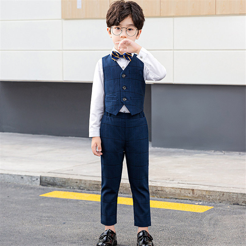 子供スーツ 5点セット スーツ 子供服 子供 フォーマル 紳士風 男の子スーツ ベスト 男の子 上下セット キッズ 通園 演出 ジャケット スーツ 
