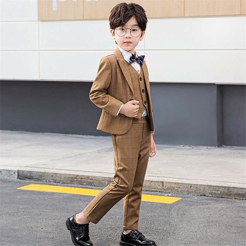 子供スーツ 5点セット スーツ 子供服 子供 フォーマル 紳士風 男の子スーツ ベスト 男の子 上下セット キッズ 通園 演出 ジャケット スーツ 