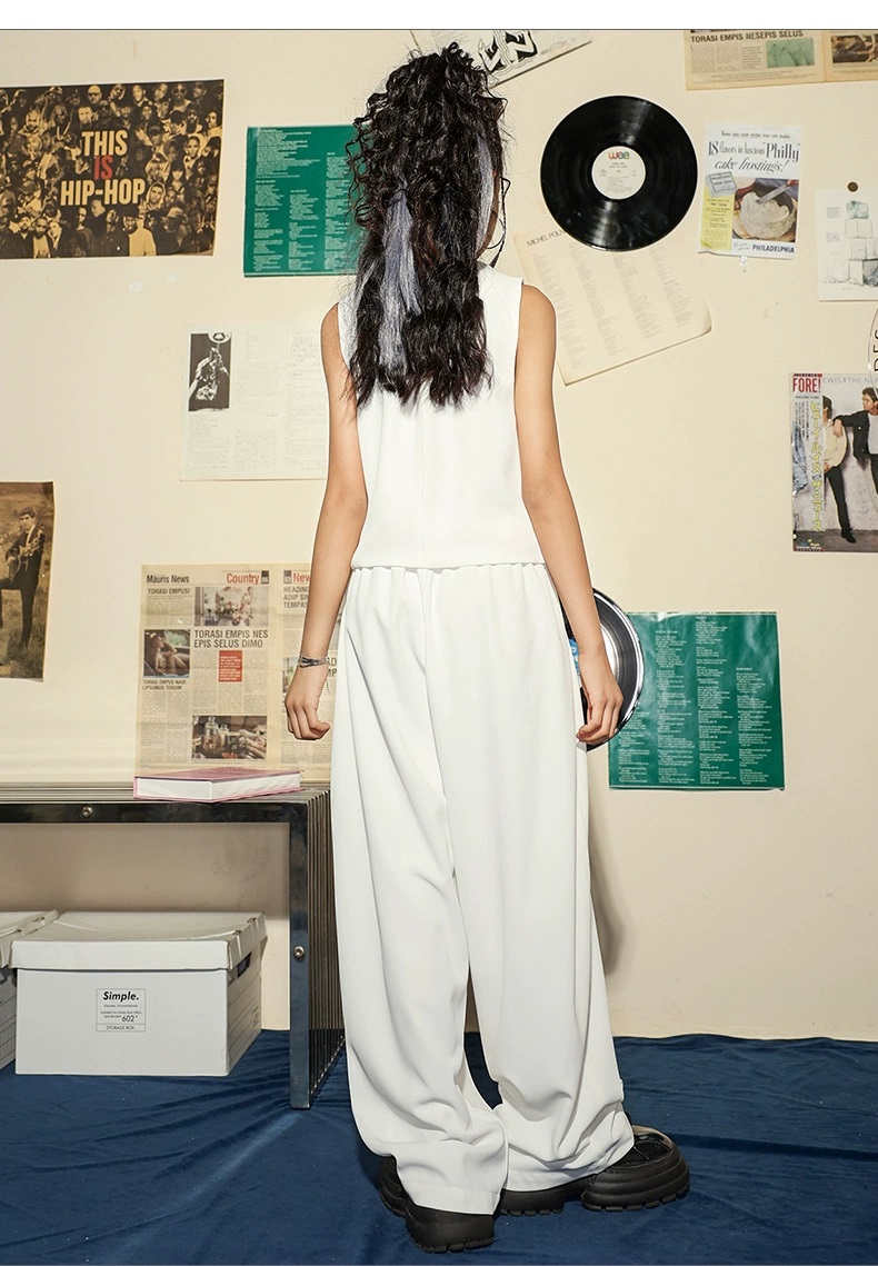 ダンス衣装 キッズ ガールズ ヒップホップ ジャズ K-POP パンツ セットアップ 子供ダンス服 韓国 白 ダンスウェア ベスト キッズダンス衣装 