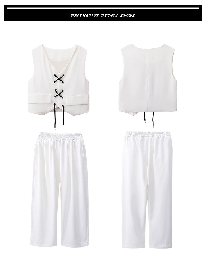 ダンス衣装 キッズ ガールズ ヒップホップ ジャズ K-POP パンツ セットアップ 子供ダンス服 韓国 白 ダンスウェア ベスト キッズダンス衣装 