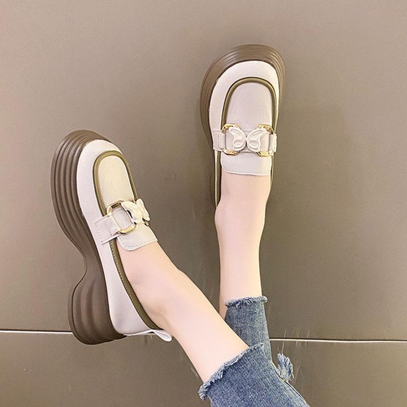 ローファー レディース スリッポン 厚底 柔らかいソール 痛くない 美脚 モカシン 走れる 日常着用 通勤 衝撃吸収 歩きやすい 滑り止め 